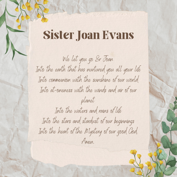 Sister Joan Newsletter